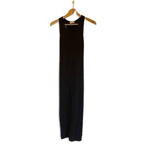 Wilfred Free Sexy Column Knit Tank Midi Dress - Black - XS